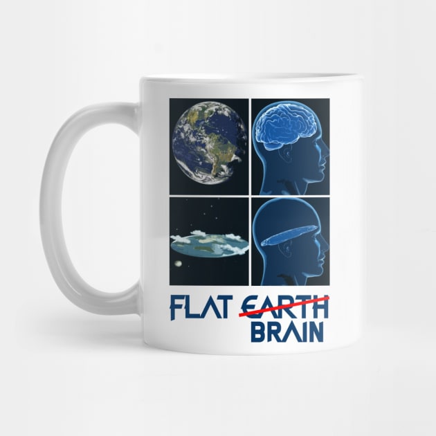 flat earth brain white by aldistar